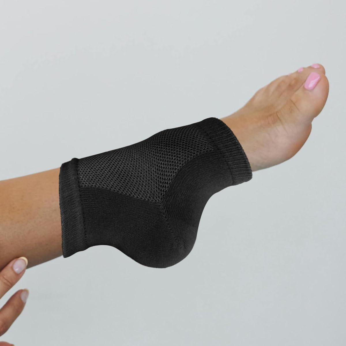 Calcetines Hidratantes para Talones y Dedos - Gel Suave Negro