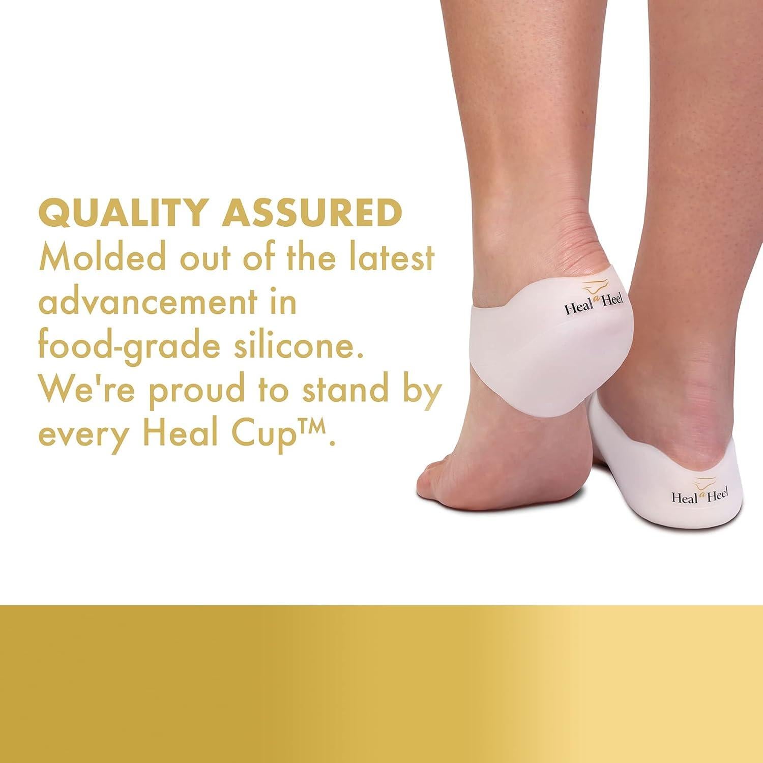Copas de Silicona para Talones HealAHeel - Medianas, Reutilizables