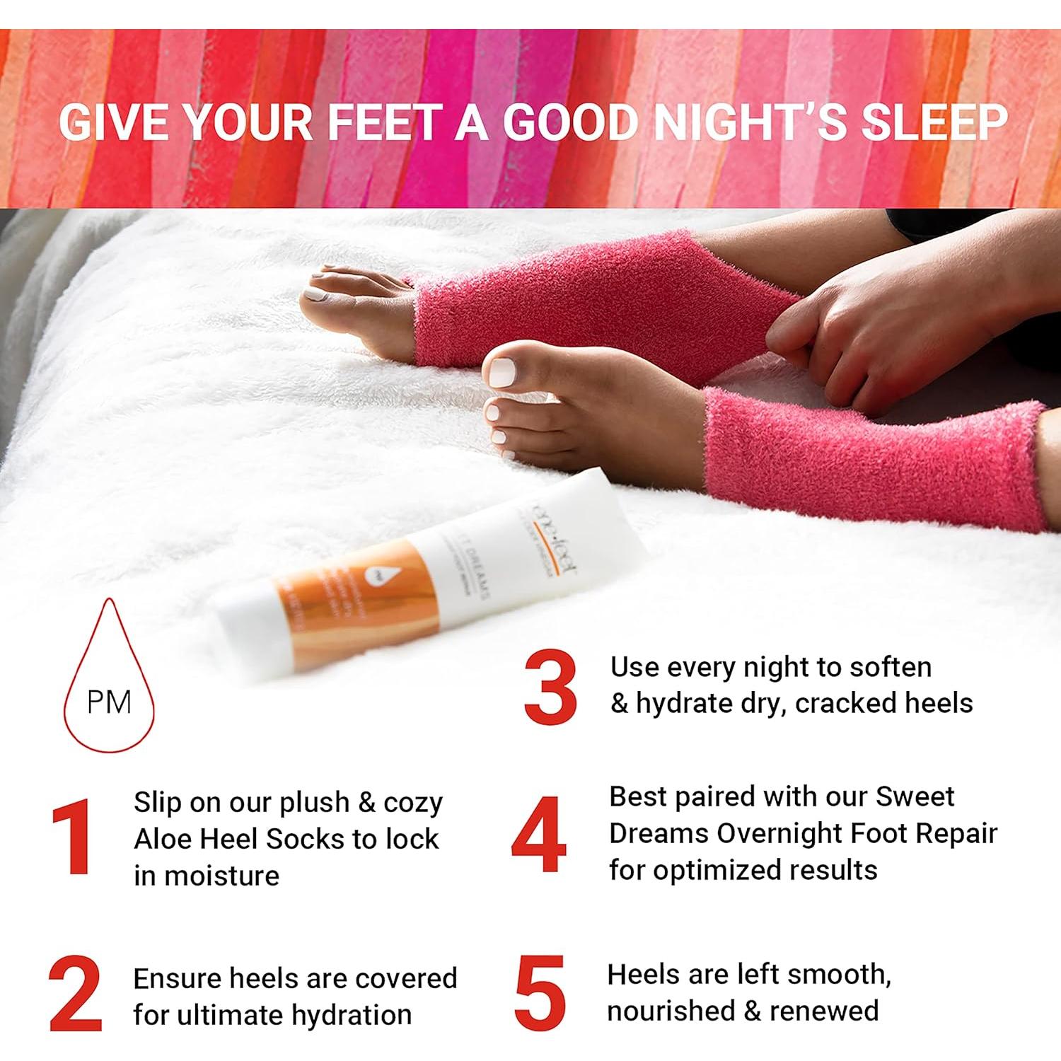 Calcetines Hidratantes Sin Dedos Benefeet - Aloe y Coco, 1 Par