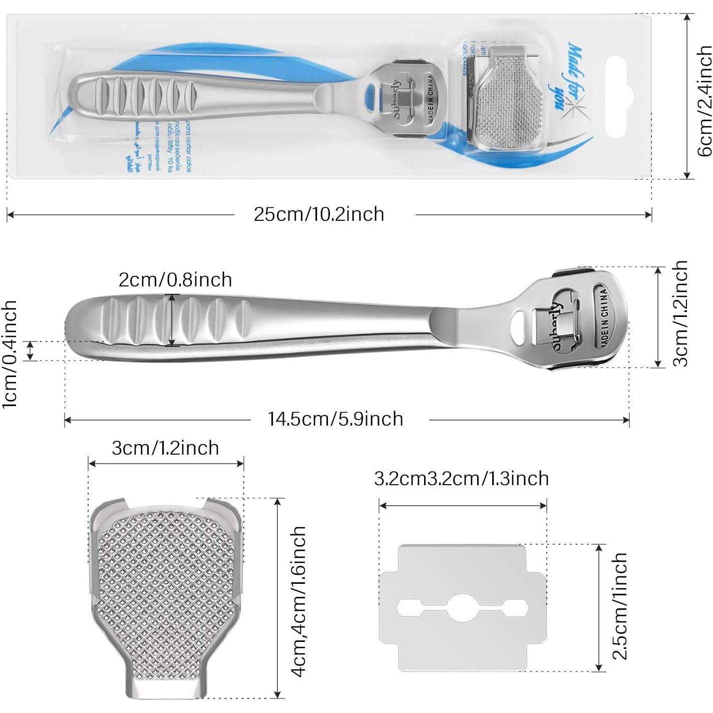 Juego de Raspadores de Callos Zhehao 52 Piezas con Cuchillas