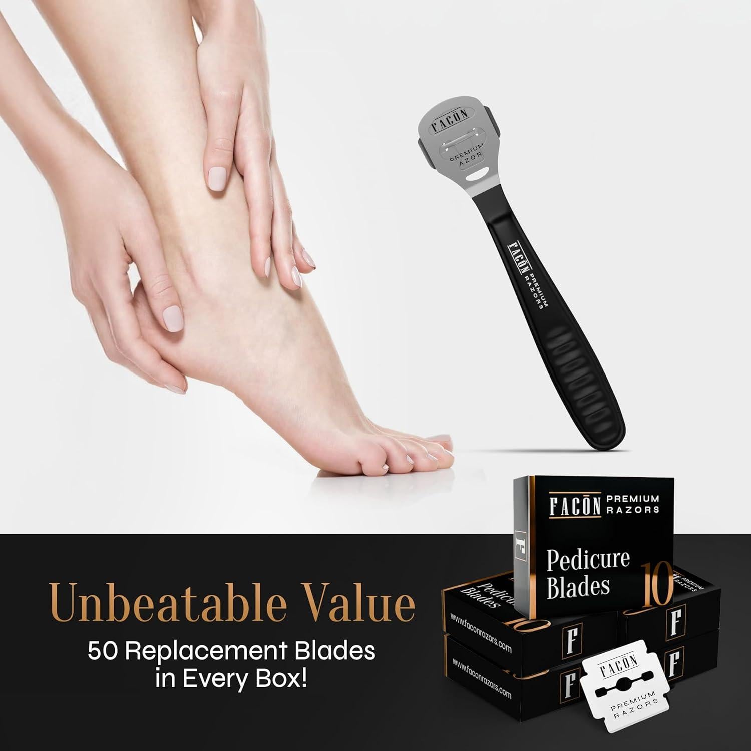 Removedor de Callos Facón Profesional con 50 Cuchillas