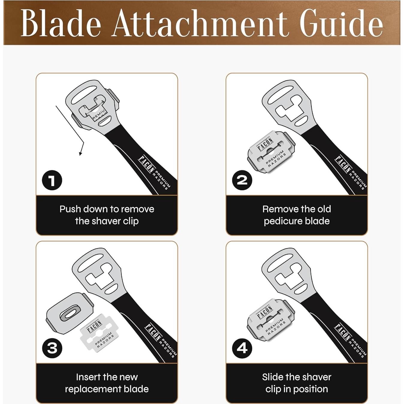 Removedor de Callos Facón Profesional con 50 Cuchillas