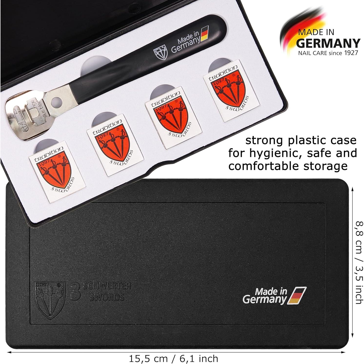 Removedor de Callos 3 Espadas Alemania con 40 Cuchillas Repuesto