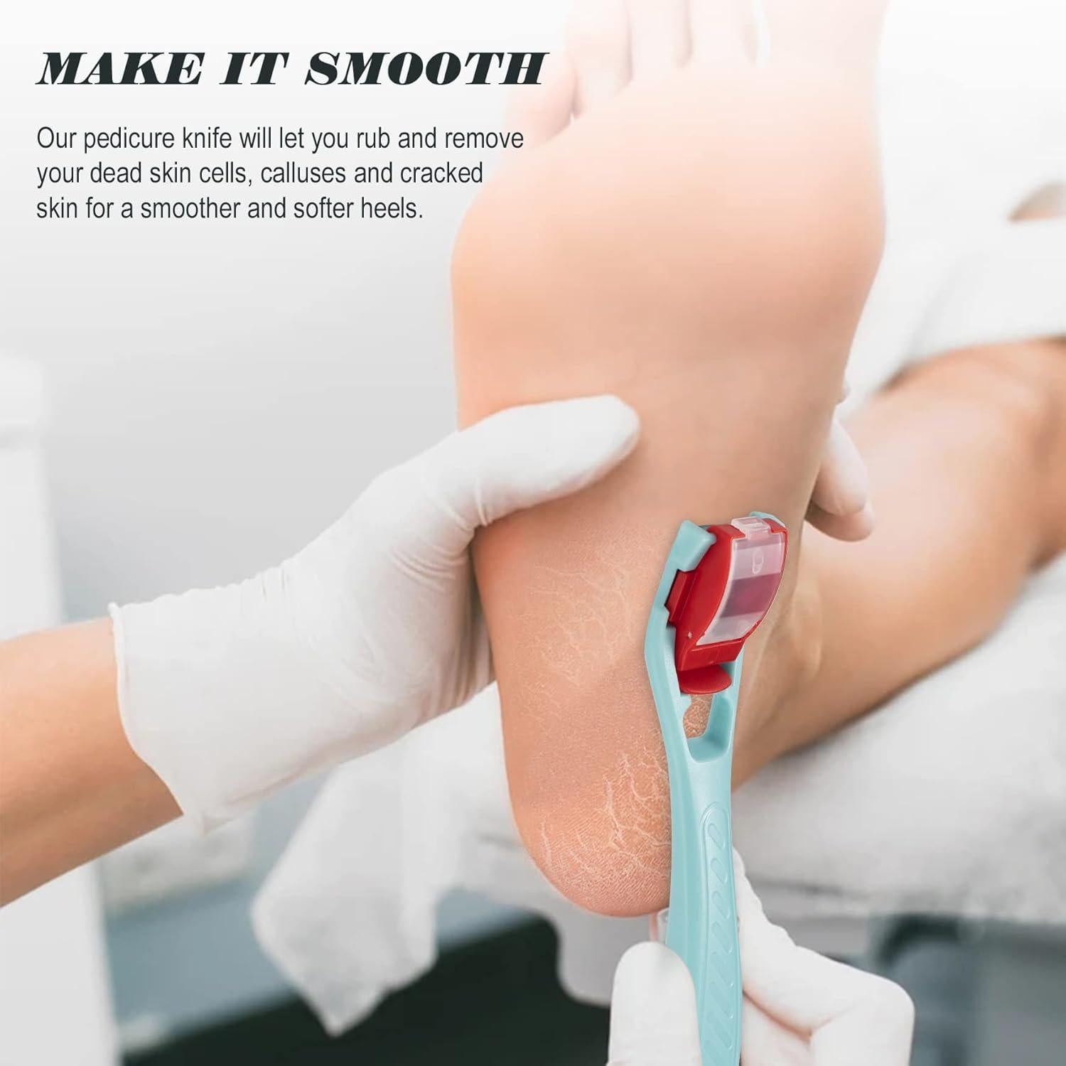 Raspador de Callos BEZOX con 10 Cuchillas Reemplazables