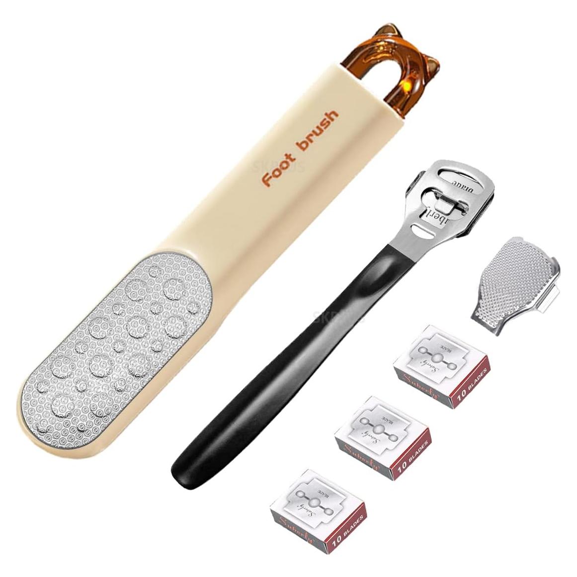 Lima para pies 2 en 1 TLS - Removedor de callos con 31 cuchillas