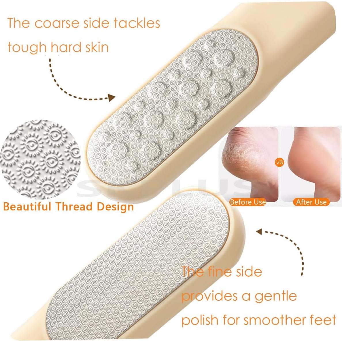 Lima para pies 2 en 1 TLS - Removedor de callos con 31 cuchillas