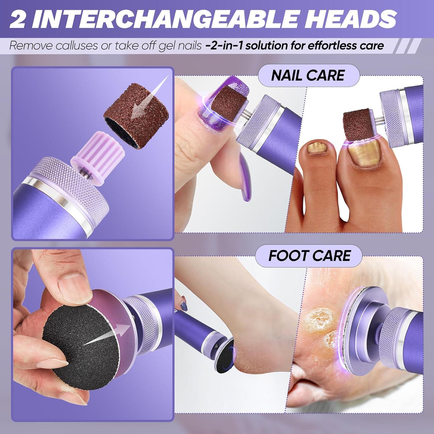 Removedor de Callos Eléctrico Saker 2 en 1 con 60 Discos