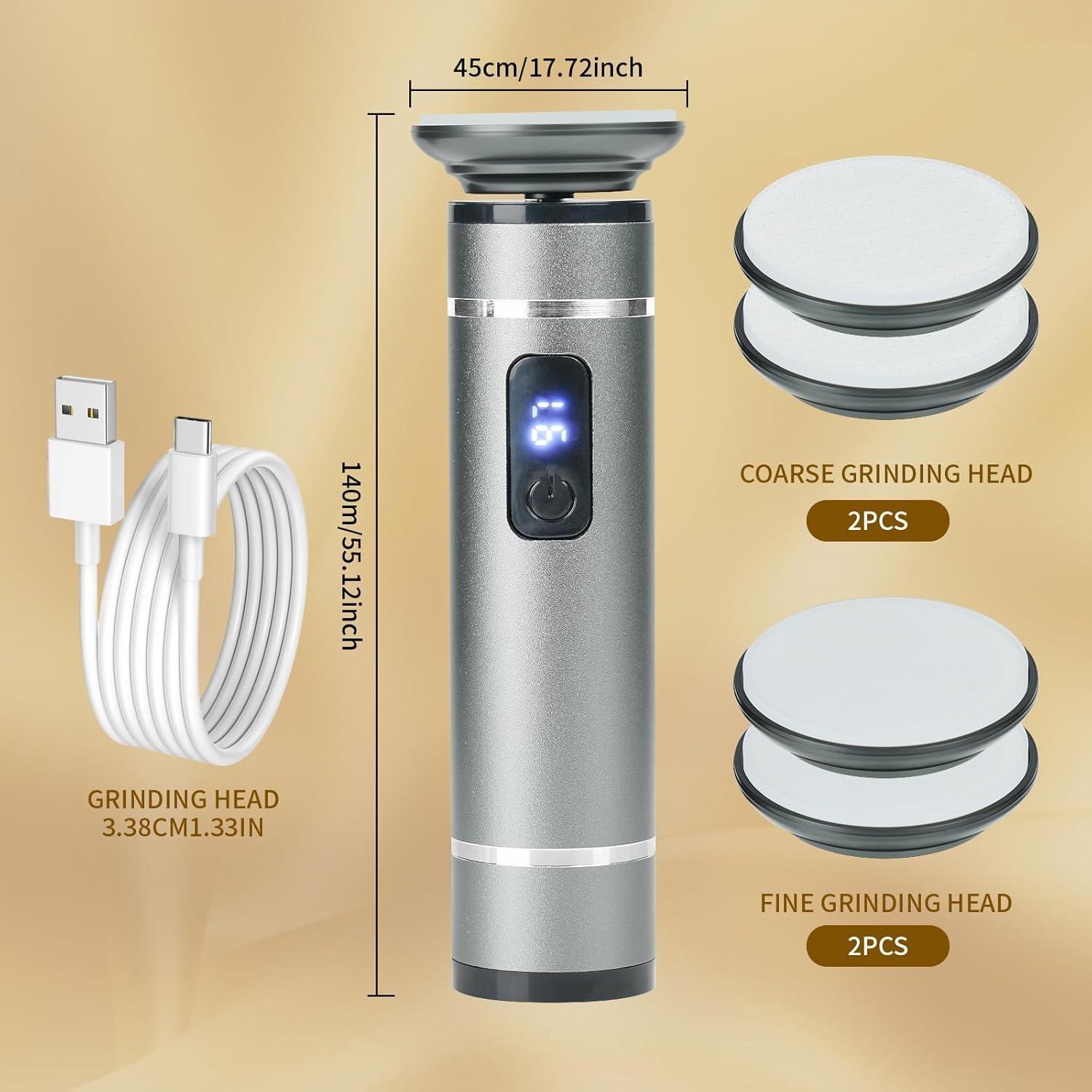 Removedor de Callos Eléctrico RIRC con Pantalla LED y 4 Cabezas