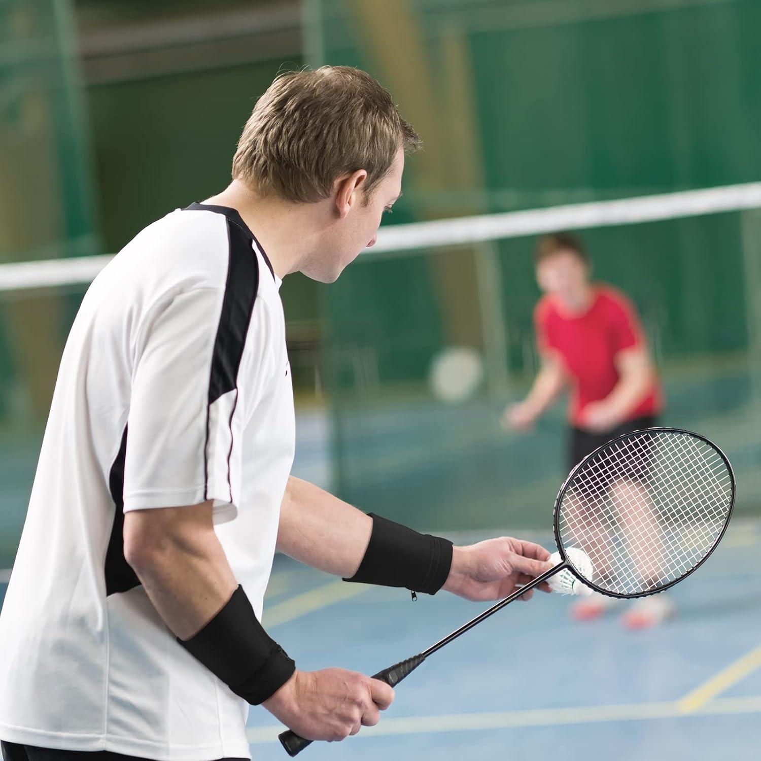 6 Bandas de Muñeca Deportivas Honoson con Cremallera - Negro