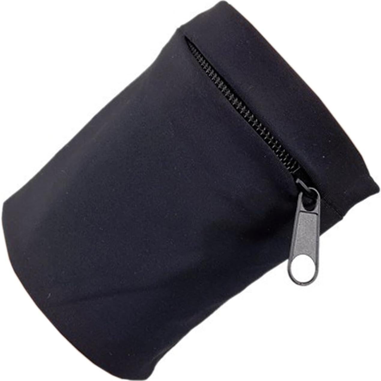 Monedero de Muñeca Boshiho con Cremallera Unisex Negro