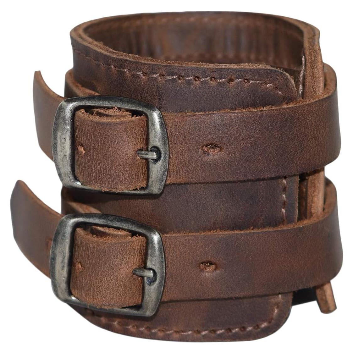 Cinturón de Muñeca Hide & Drink de Cuero Marrón Bourbon
