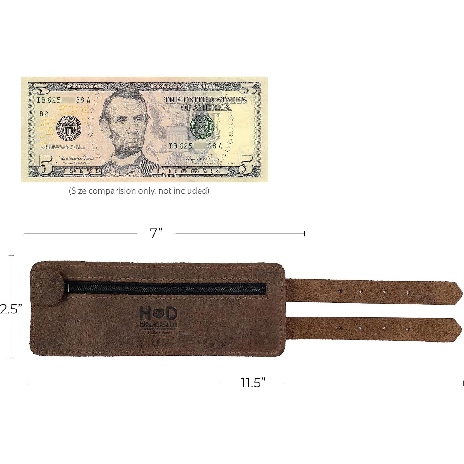 Cinturón de Muñeca Hide & Drink de Cuero Marrón Bourbon