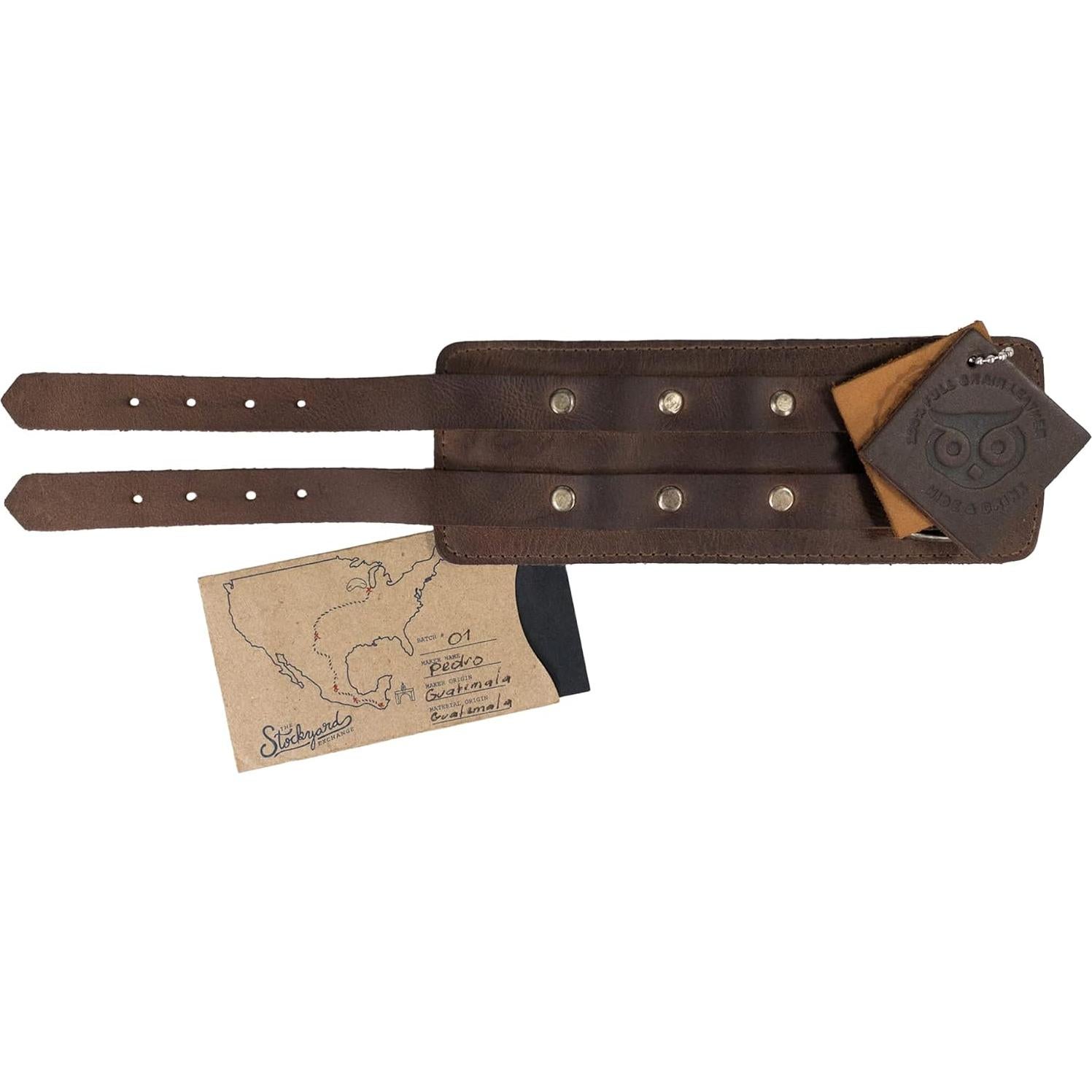 Cinturón de Muñeca Hide & Drink de Cuero Marrón Bourbon