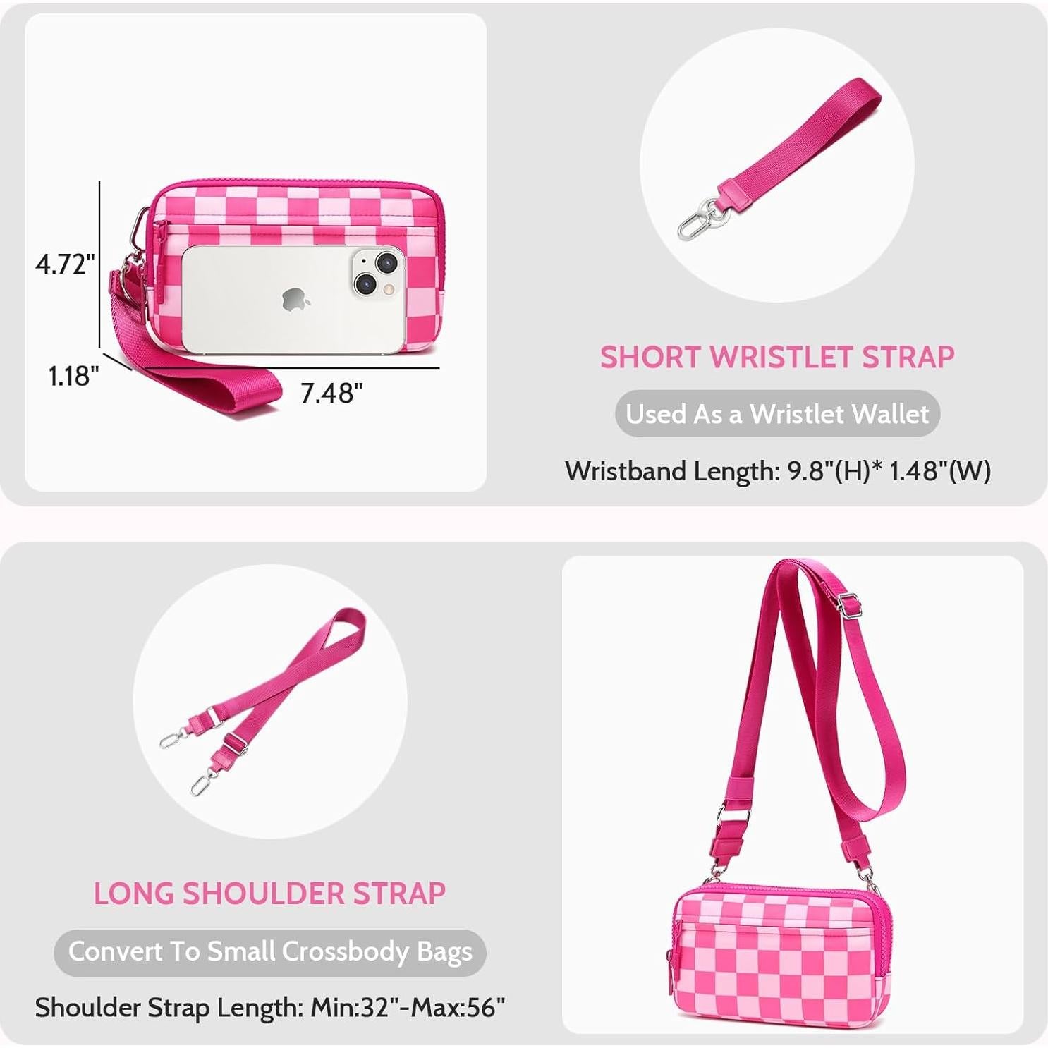 Cartera de Muñeca FODOKO Acolchada Impermeable 30x12x3cm