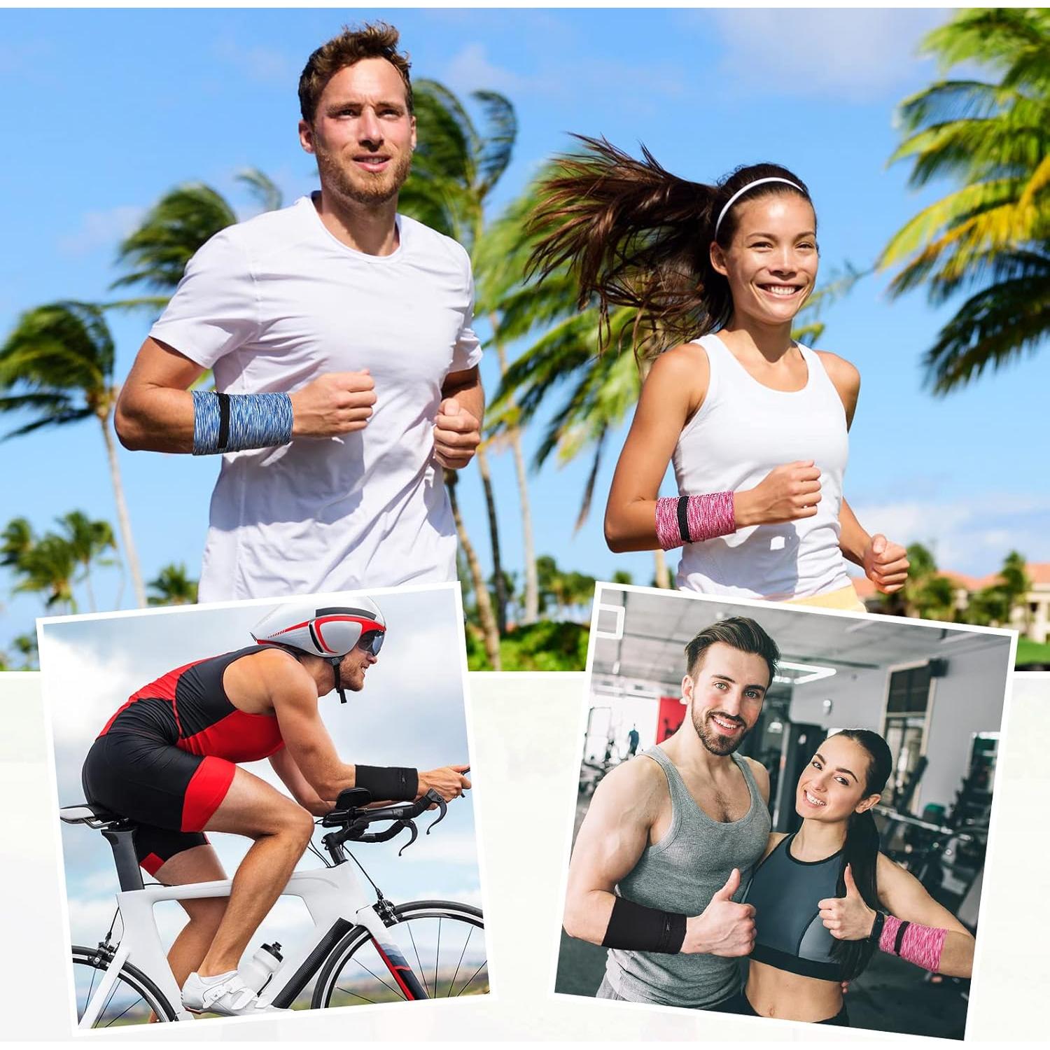 Cartera de Muñeca Honoson 5 Pcs para Correr y Deportes