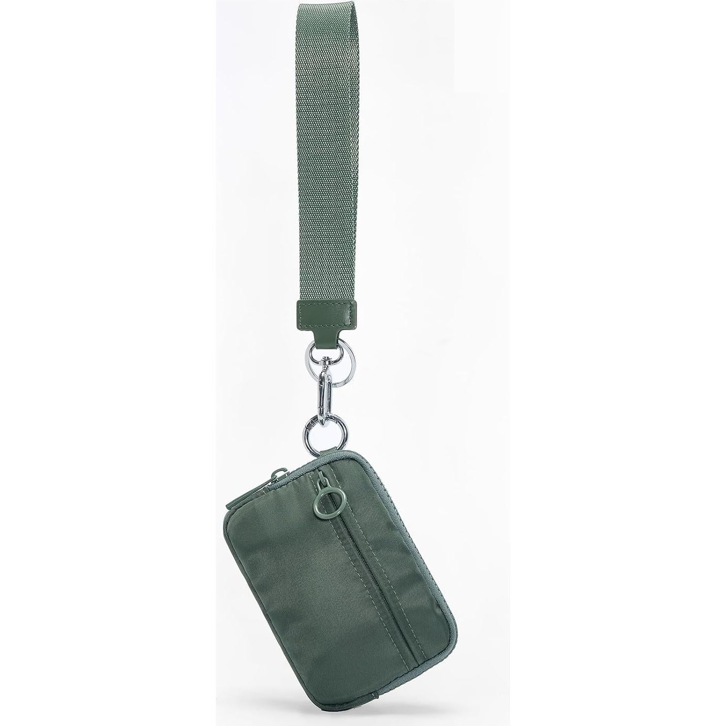 Cartera Mini YDF para Mujeres con Cierre y Ventana ID Verde