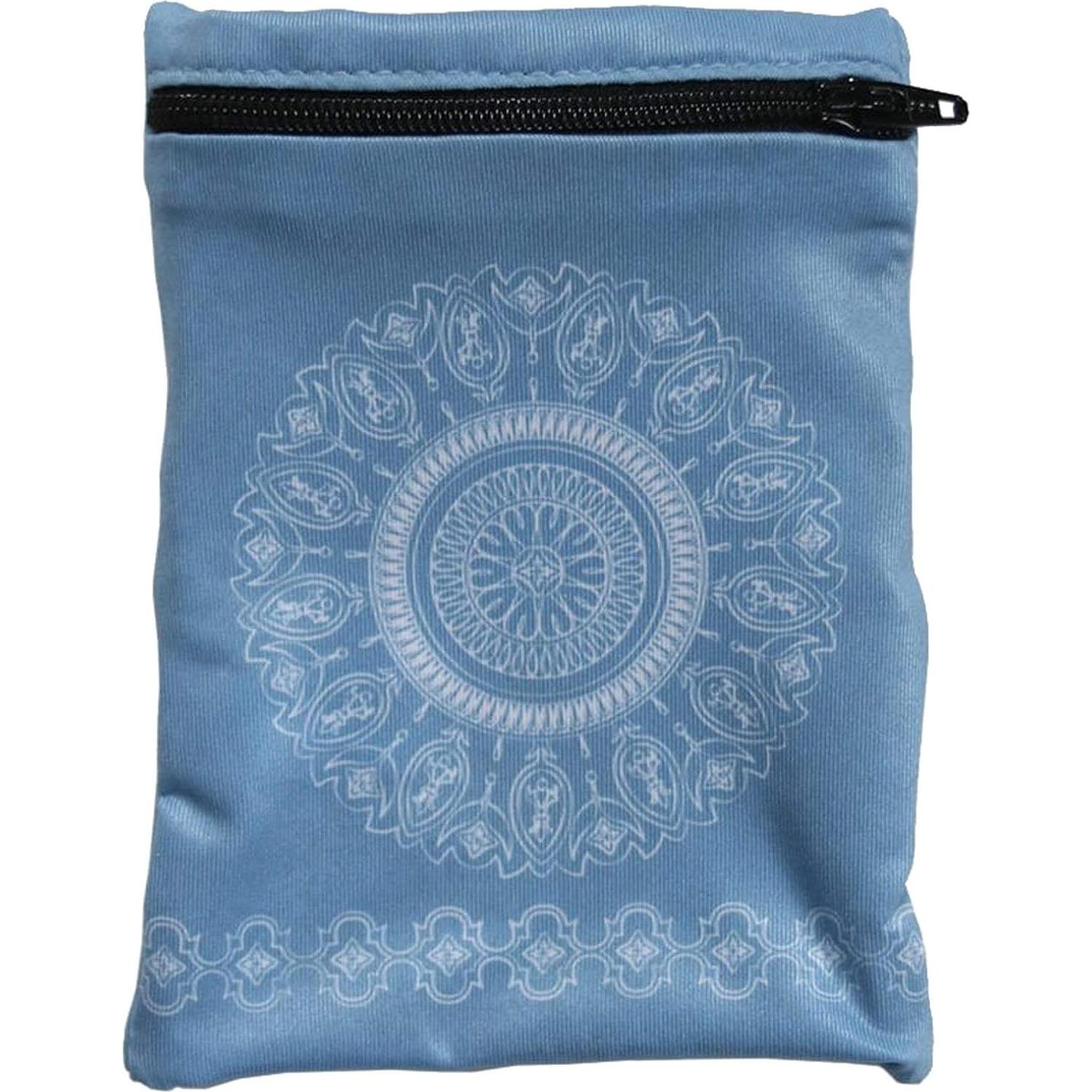 Billetera de Muñeca Banjees Grande Azul Batik 2 Bolsillos