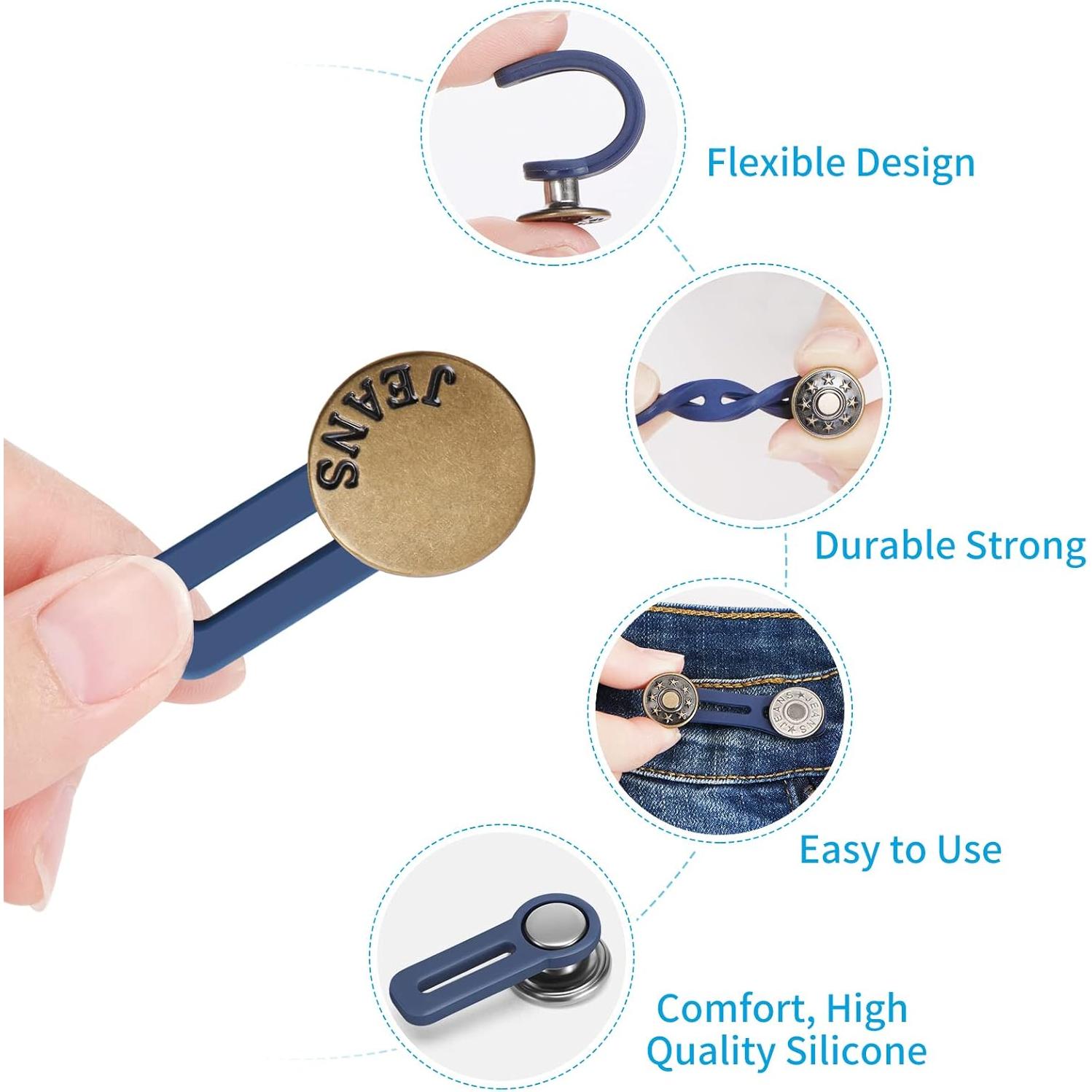 Extensores de Cintura Ceryvop 12 Piezas para Pantalones