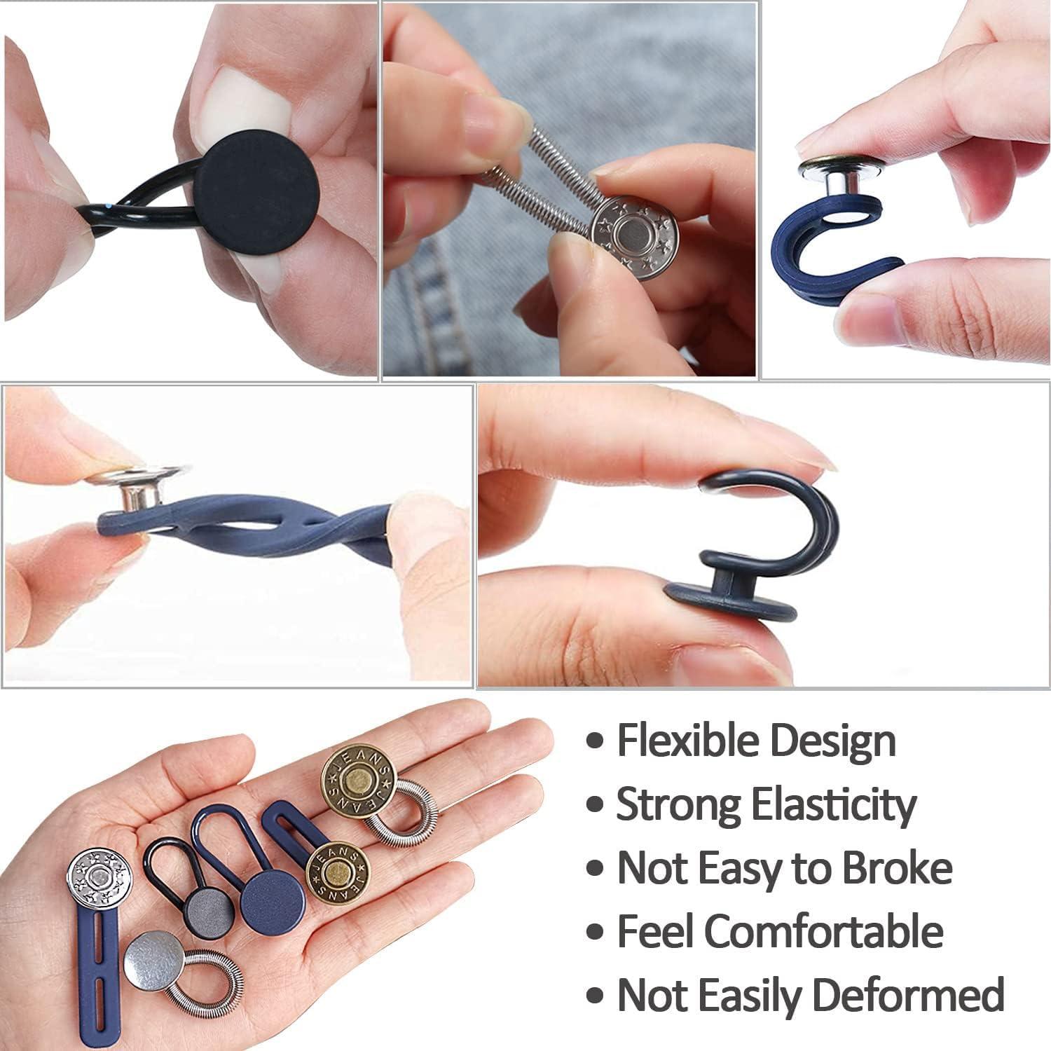 36 Pcs Extensores de Cintura para Pantalones Tujiny