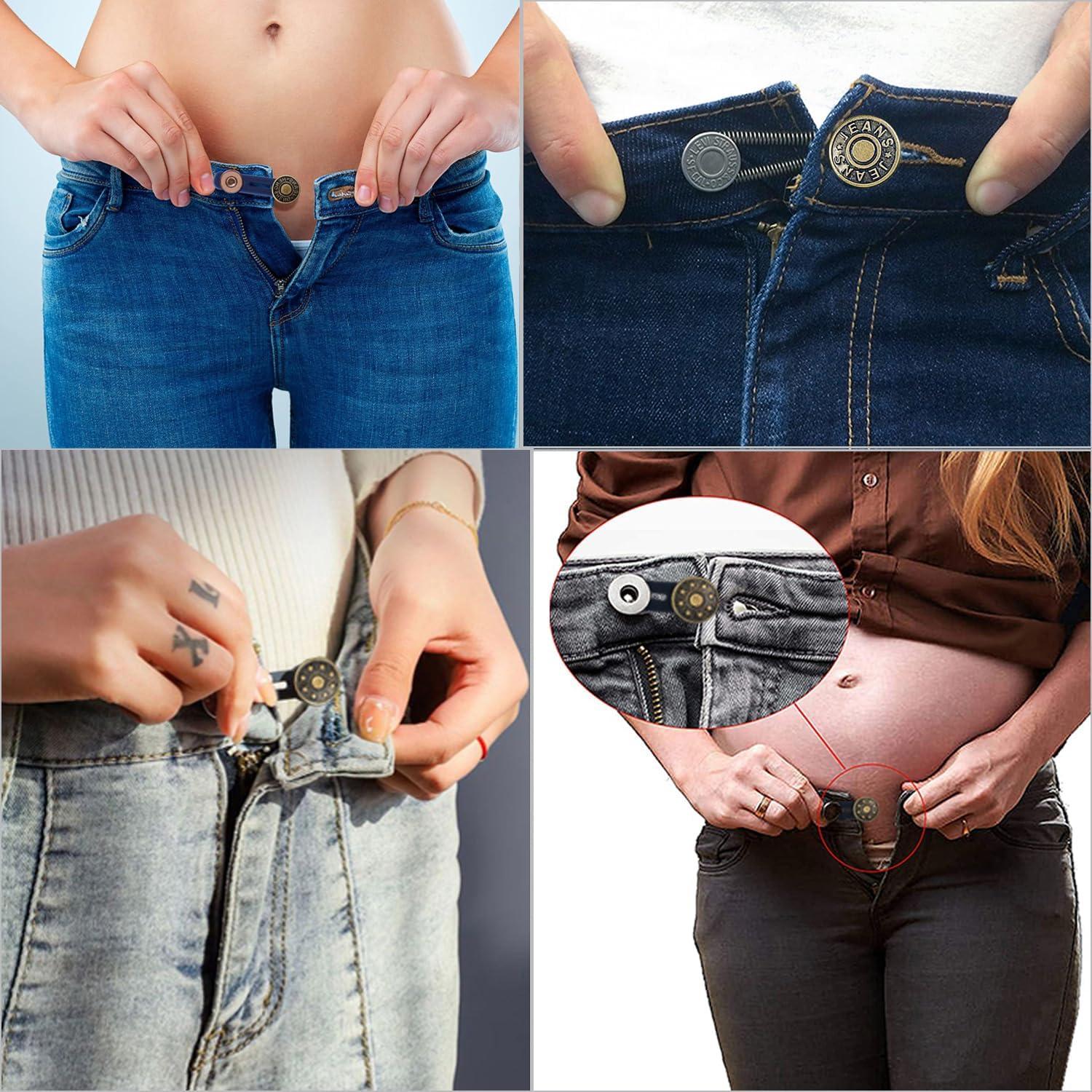 36 Pcs Extensores de Cintura para Pantalones Tujiny