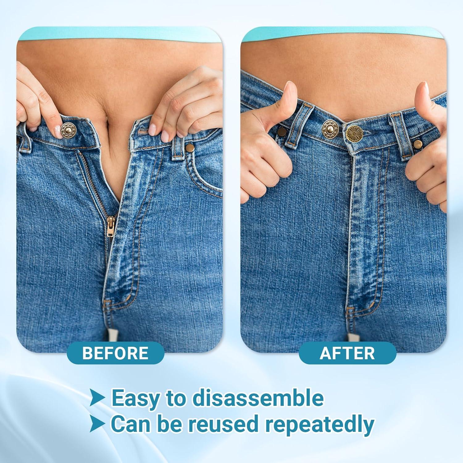 Extensores de Botón para Jeans 16PCS Unisex 2.54-4.57 cm