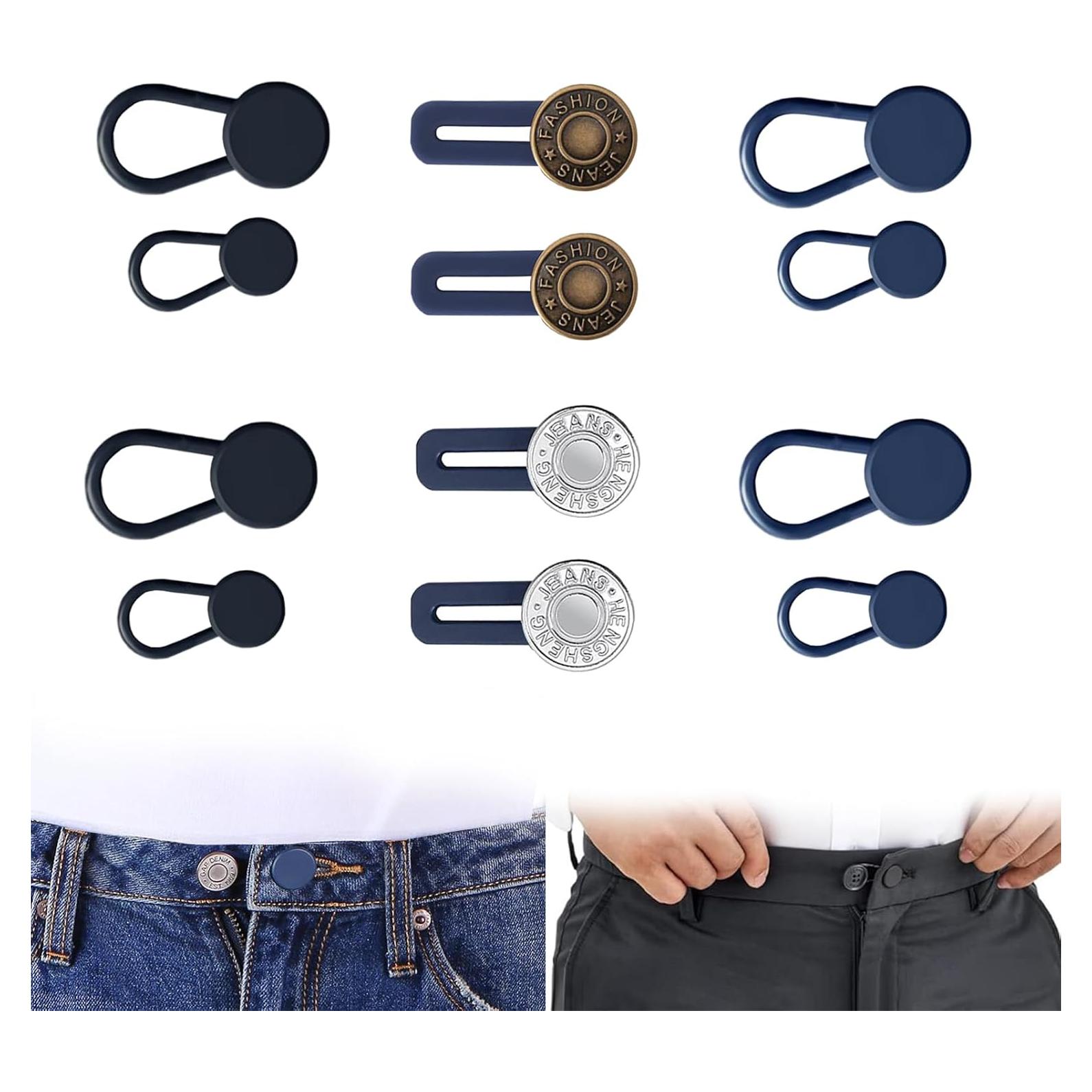 Extensores de Cintura para Jeans YYJ HOME - 12 PCS Ajustables