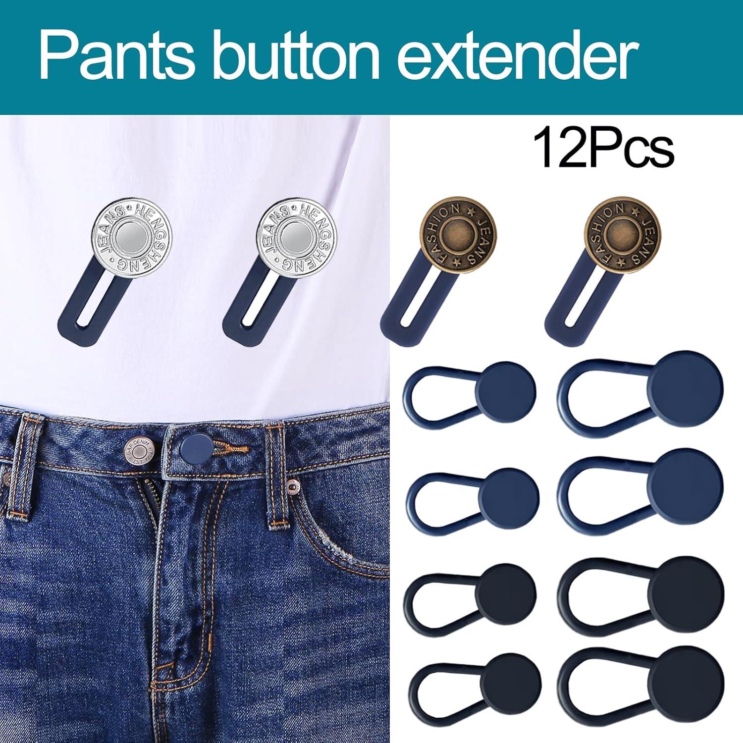 Extensores de Cintura para Jeans YYJ HOME - 12 PCS Ajustables