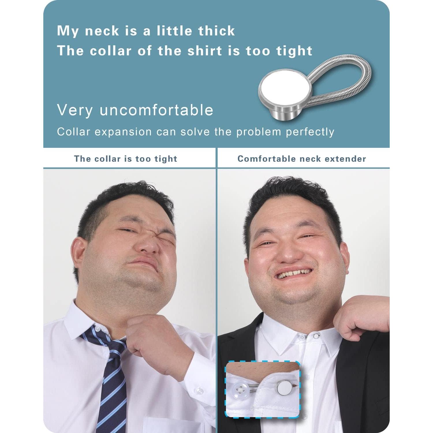 Extensor de Cuello de Camisa YUANHANG 18 Piezas 1" (2.54 cm)