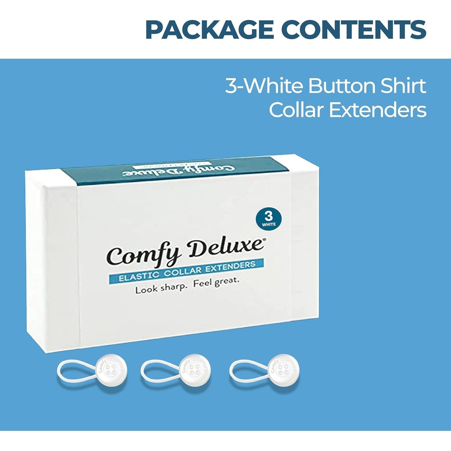 Extensores de Cuello Comfy Clothiers 3-Pack para Hombres