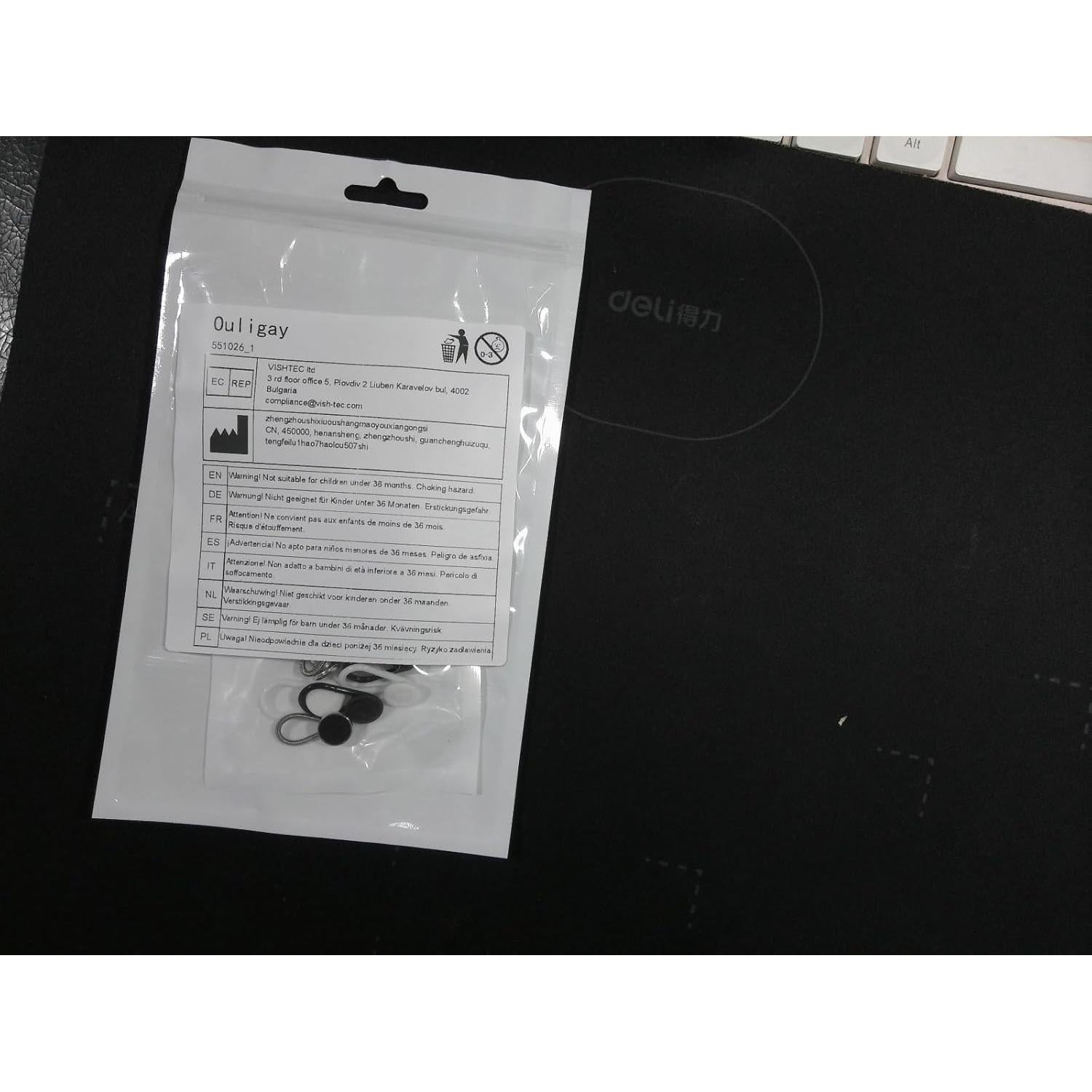 Extensores de Cuello y Botón Ouligay 18 Piezas para Hombres