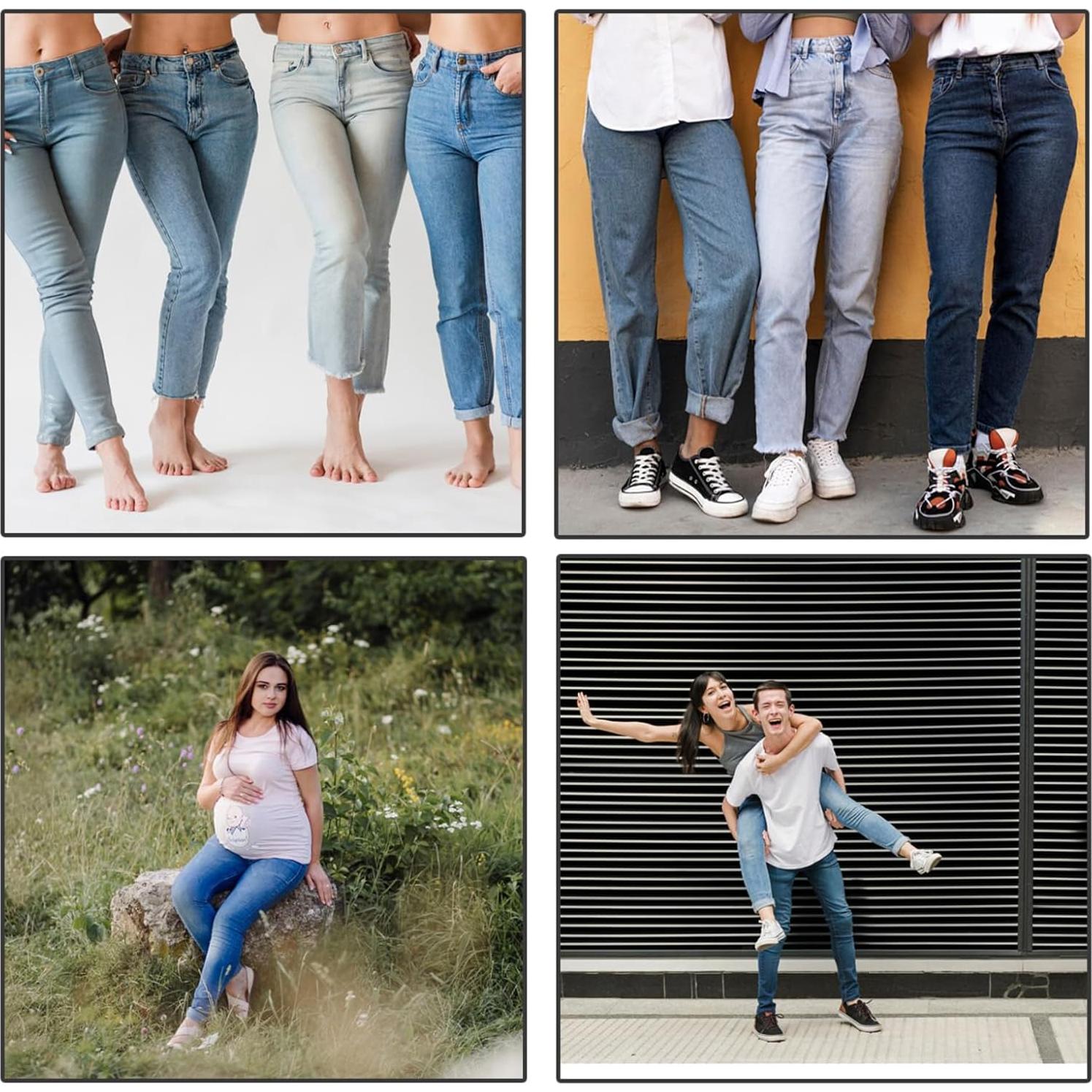 Extensores de Botones para Pantalones Ygyhiey 16 Pcs Metal Silicona