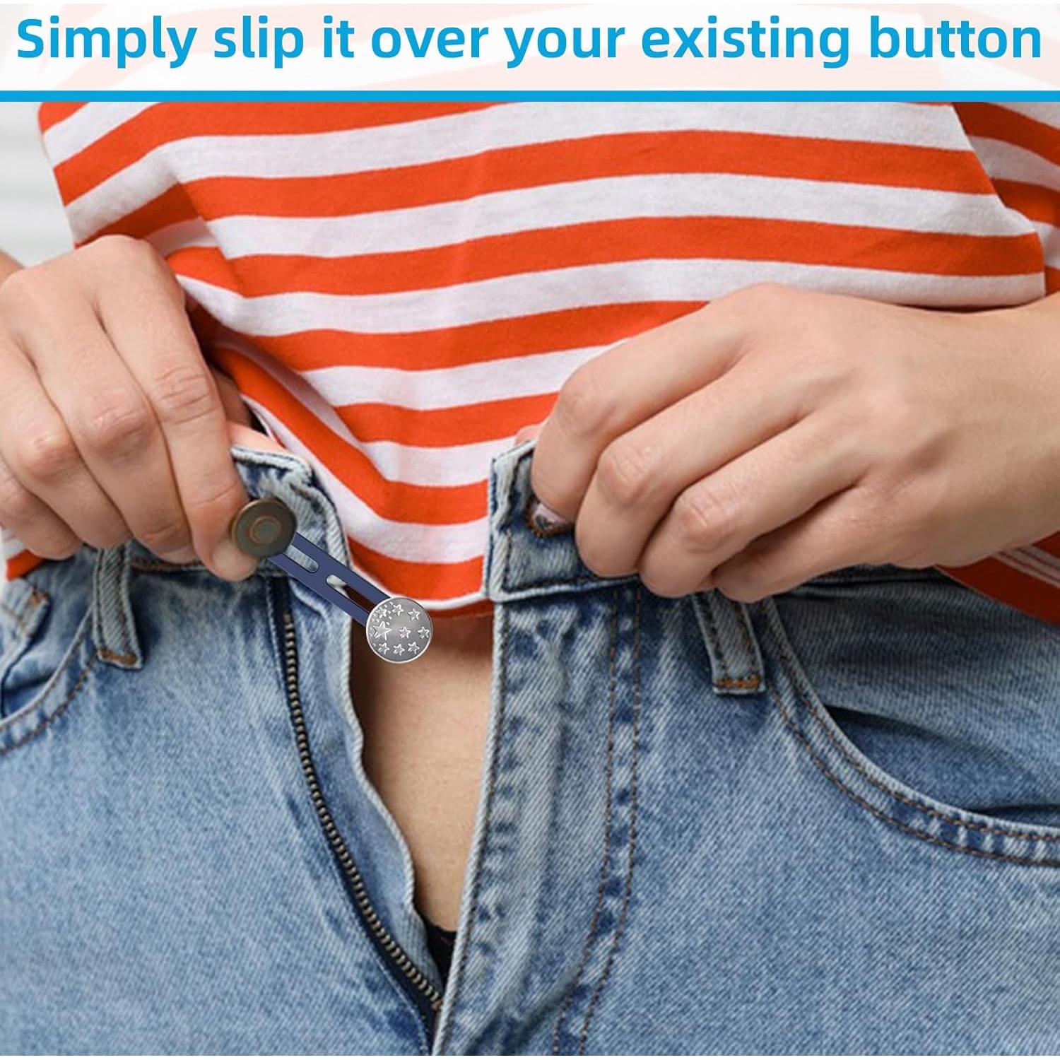 12 Extensores de Botones para Jeans TKYZMS - Ajustables