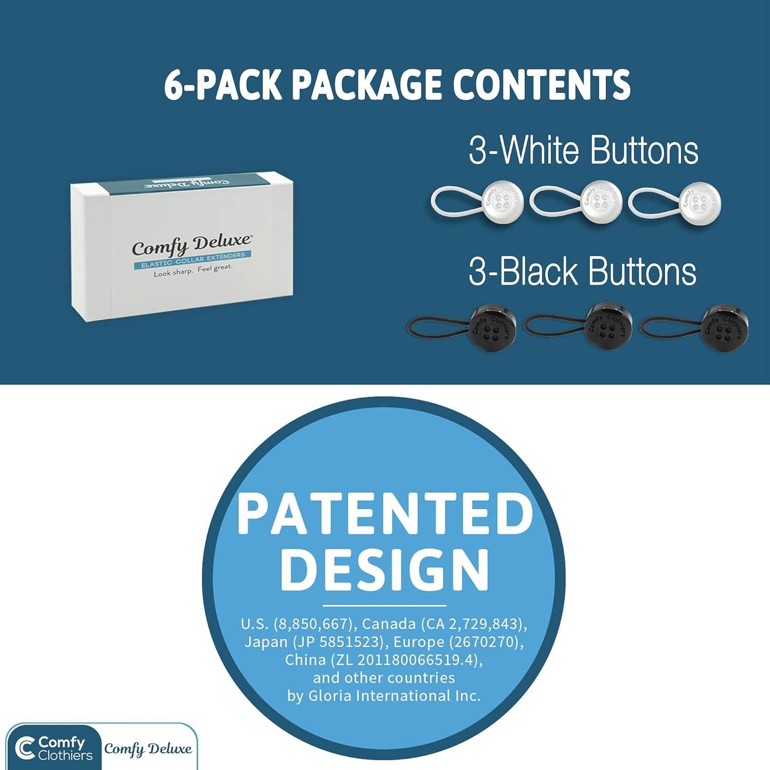 Extensores de Cuello Comfy Deluxe Unisex - Paquete de 6