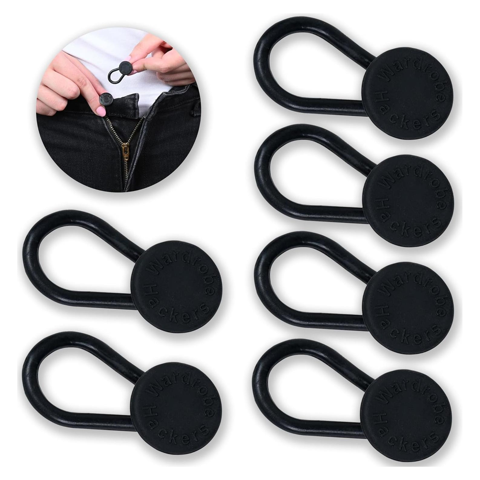 Extensores de Cintura Flexibles Wardrobe Hackers Negro 6 Pzas