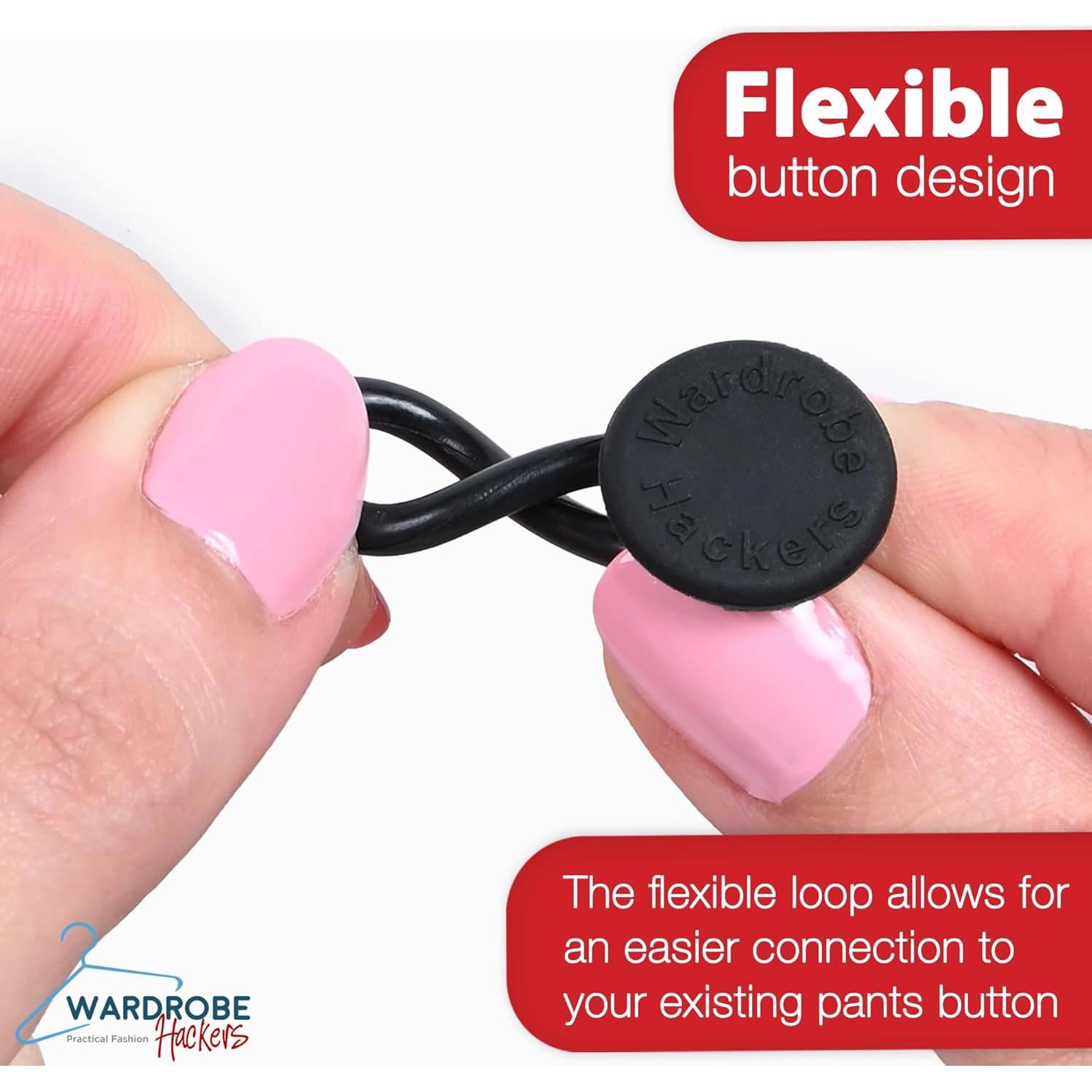 Extensores de Cintura Flexibles Wardrobe Hackers Negro 6 Pzas