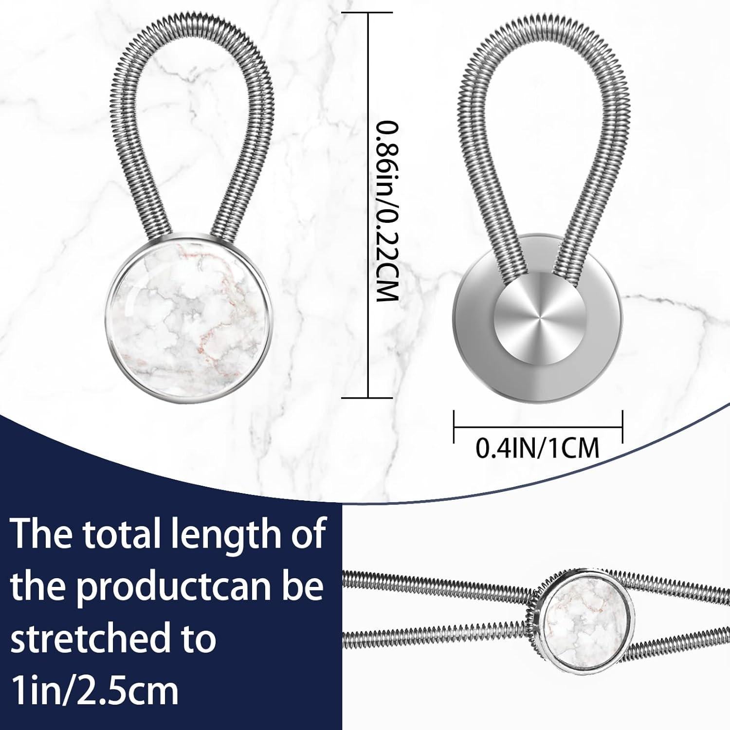 Extensor de Collar ZYAOTWQZ 6 Piezas Mármol Blanco