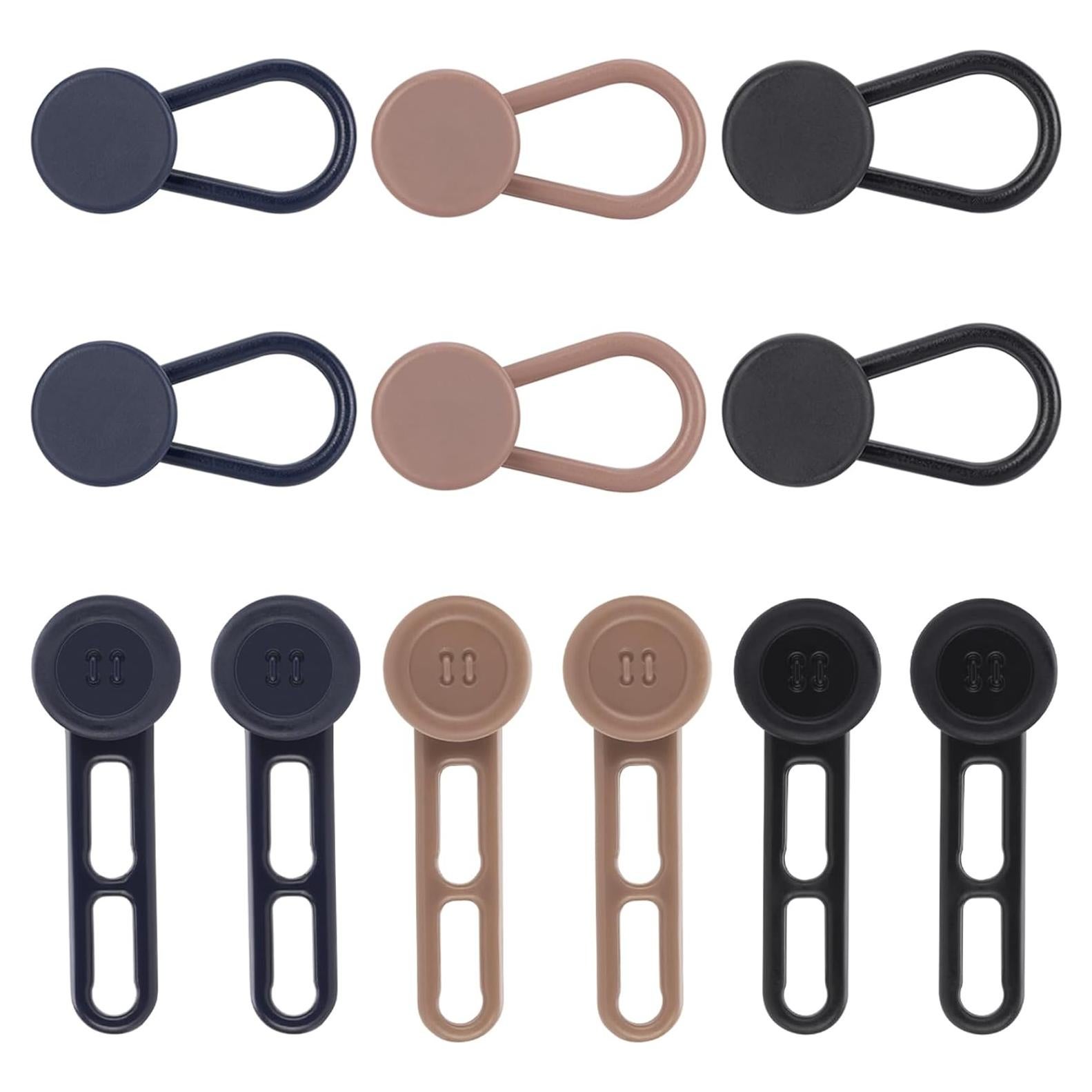 Extensor de Botón AIVIOI 12PCS Ajuste Cintura 2.54-5.08cm