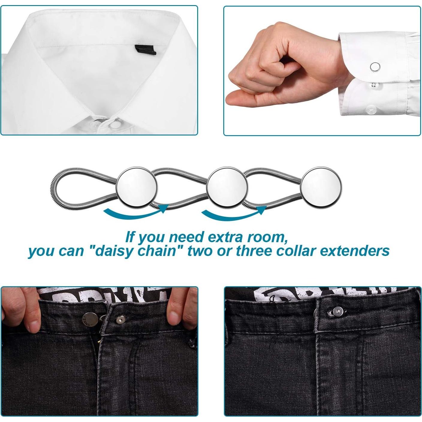 Extensores de Cuello Elástico WILLBOND 24 Piezas 2.54 cm