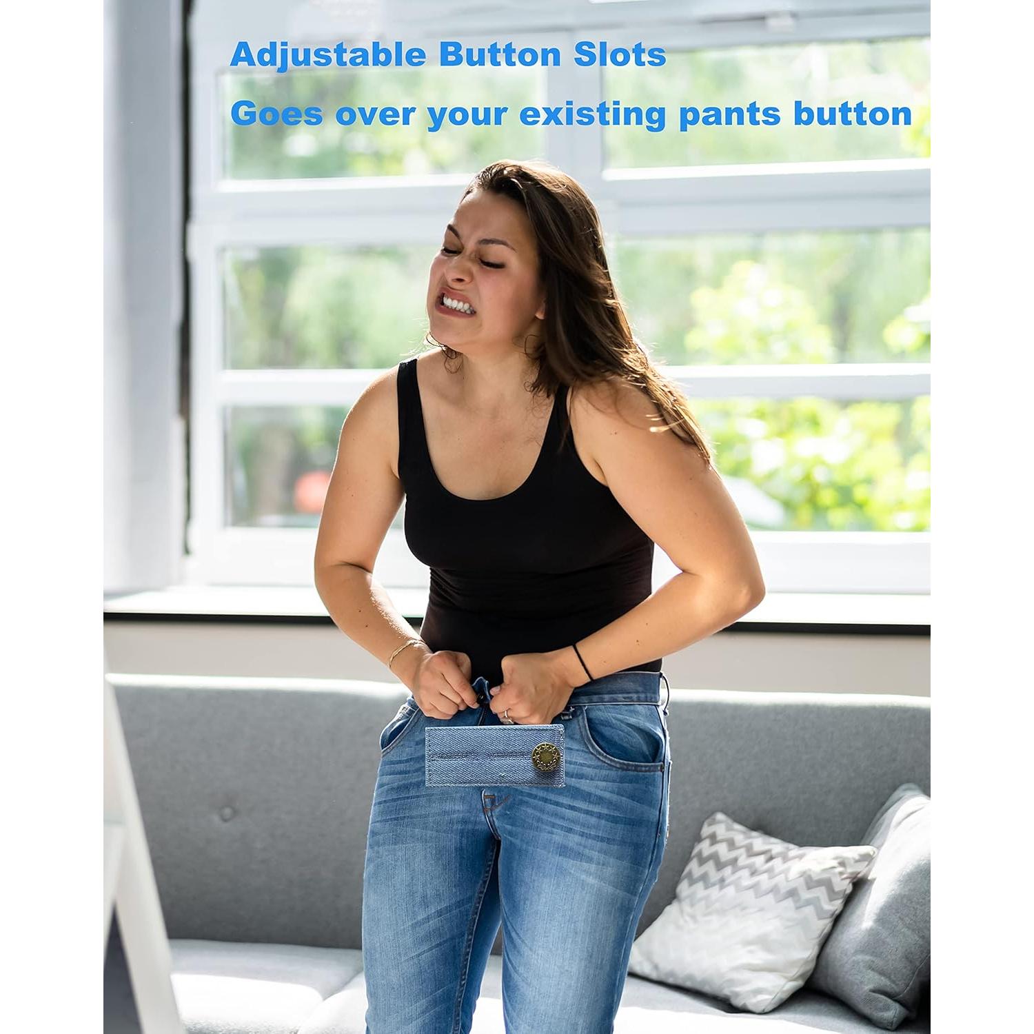 Extensores de Cintura AIRIQI para Jeans - 4 Piezas