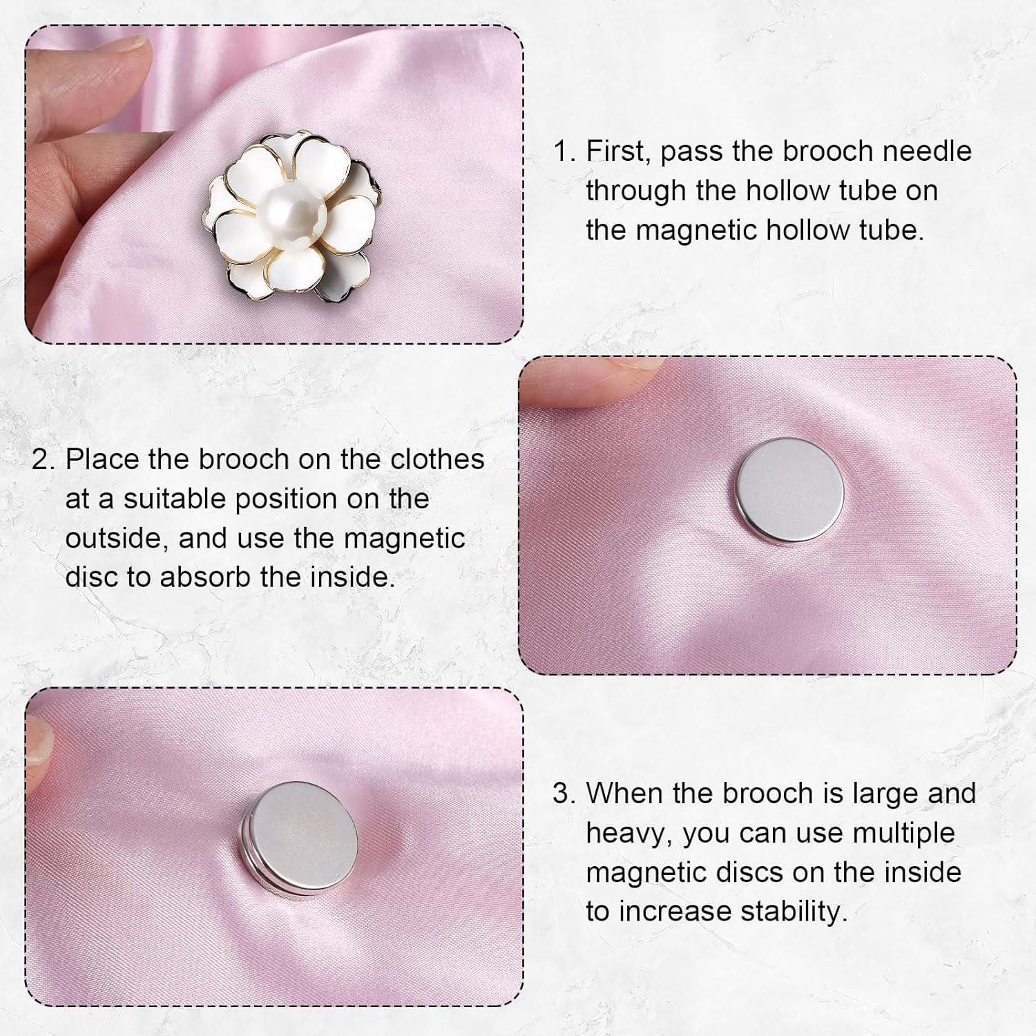 4 Pares de Convertidores de Broches Magnéticos Tinoaly 1.6 cm