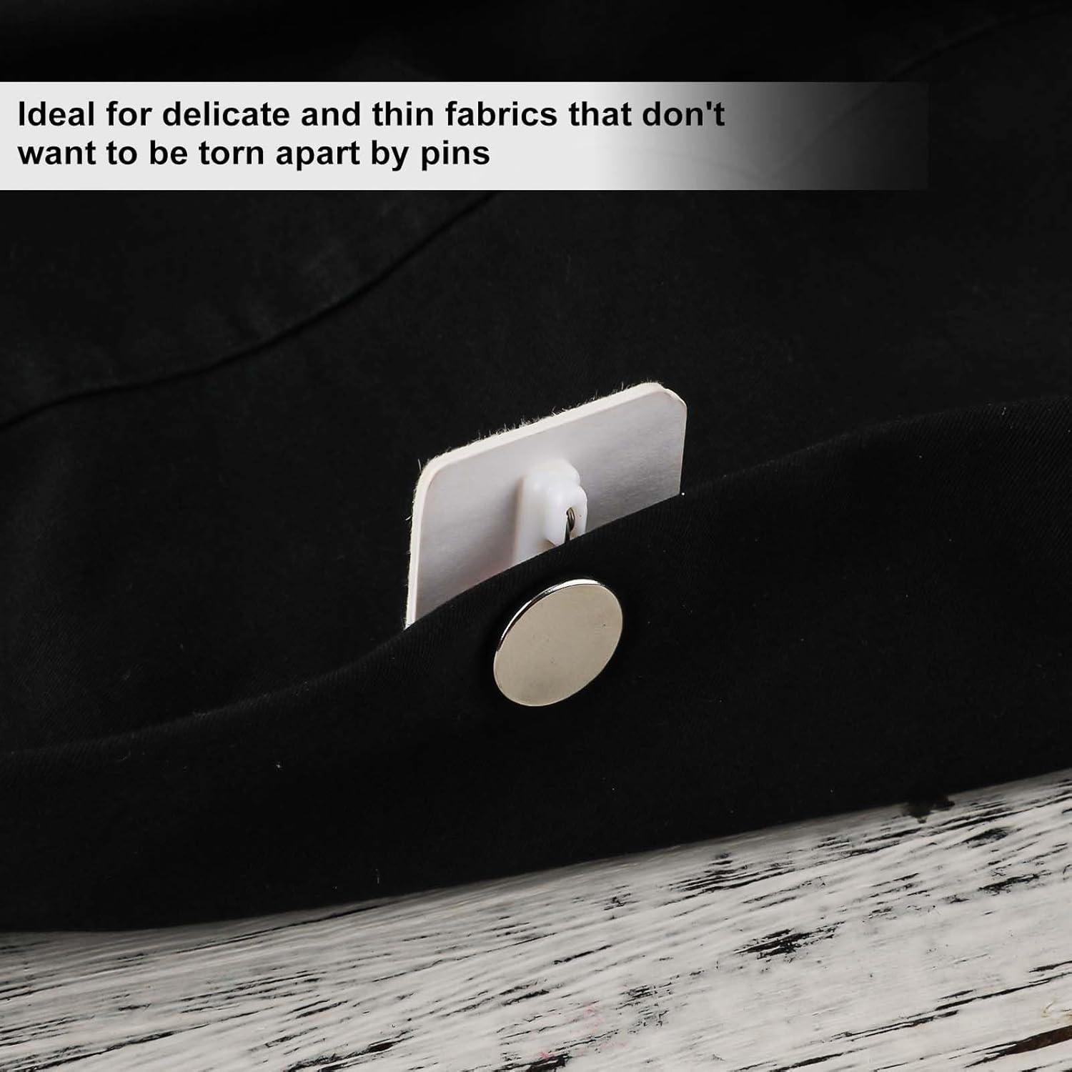 6 Piezas Convertidor de Broche Magnético Plata XIHIRCD