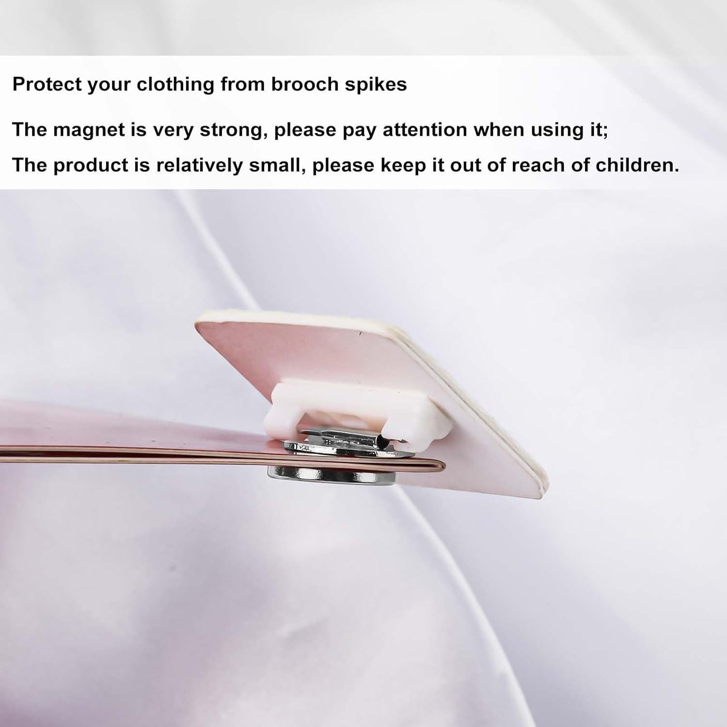 6 Piezas Convertidor de Broche Magnético Plata XIHIRCD