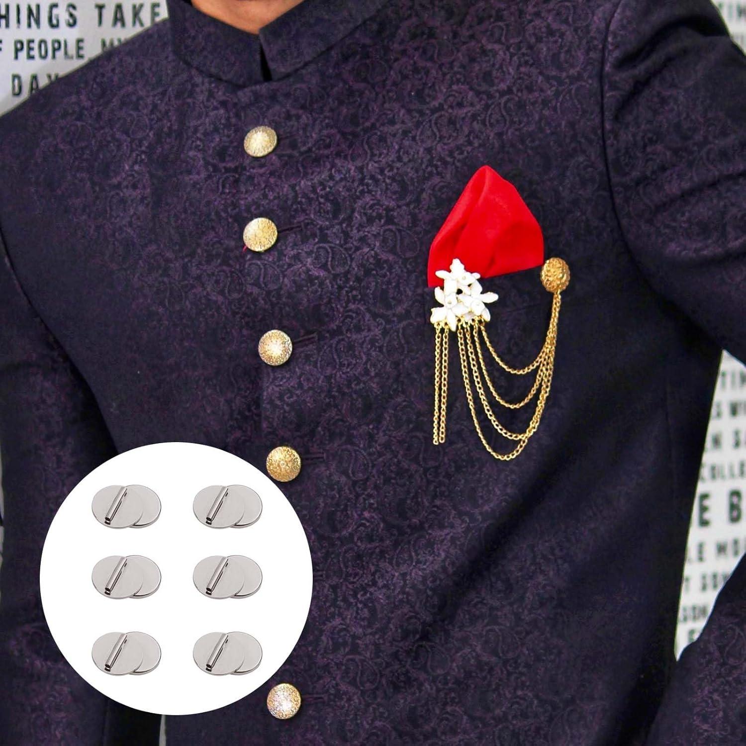 6 Piezas Convertidor de Broche Magnético Plata XIHIRCD