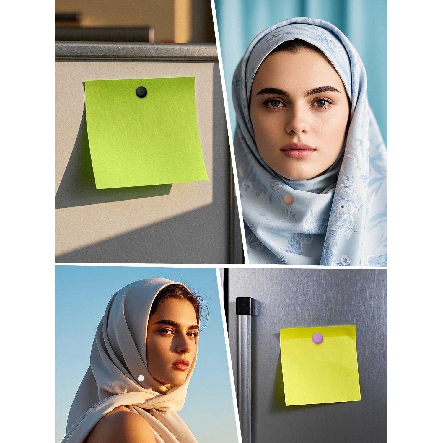 12 Imán para Hijab DJKYT Clips Magnéticos Sin Pin - 1.22cm