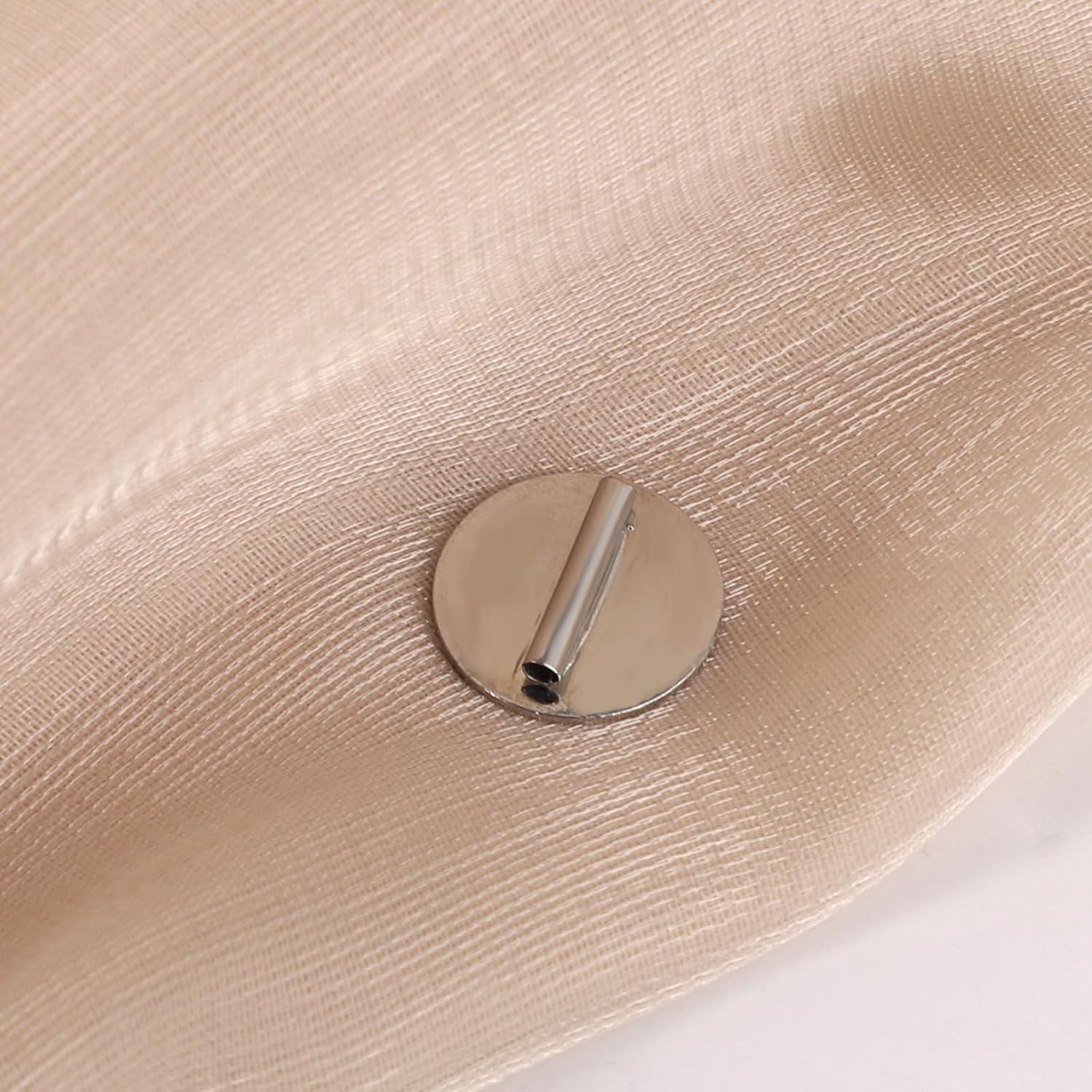 5 Mini Conversores de Broche Magnético Metálico Plata