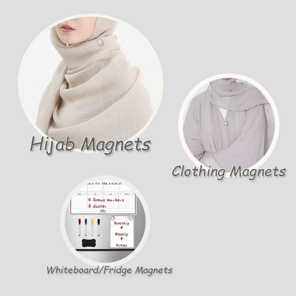 Imanes de Hijab JAMI Perla Magnéticos para Ropa y Bufandas