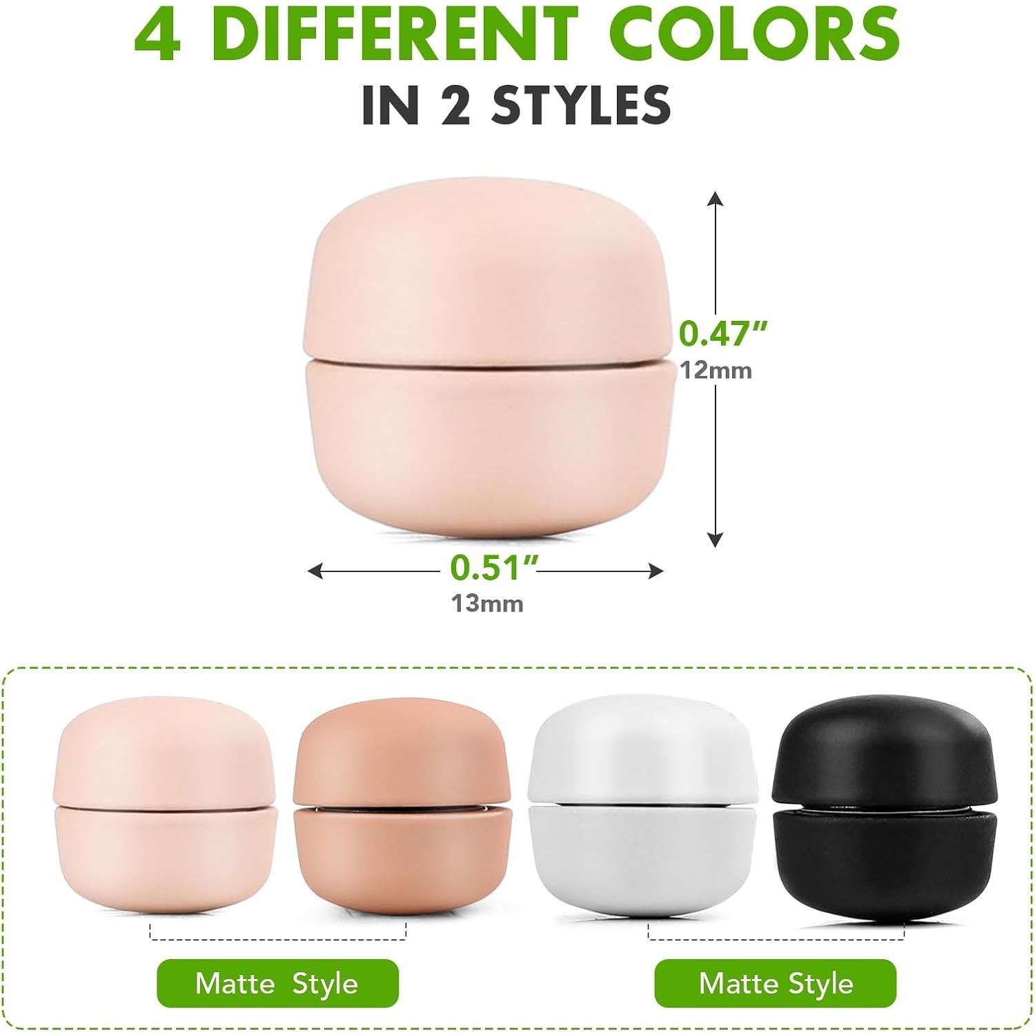 Pines Magnéticos Fuertes VSKIZ para Hijab - 4 Piezas Mate