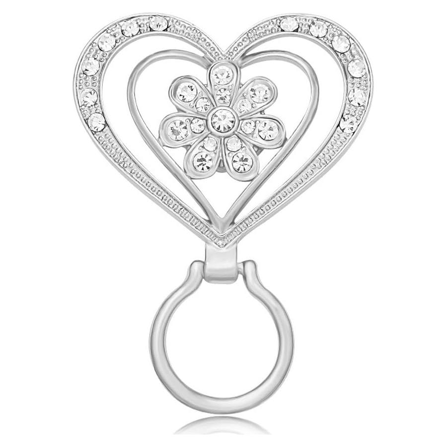 Soporte Magnético para Gafas MANZHEN Doble Corazón Oro/Rosa