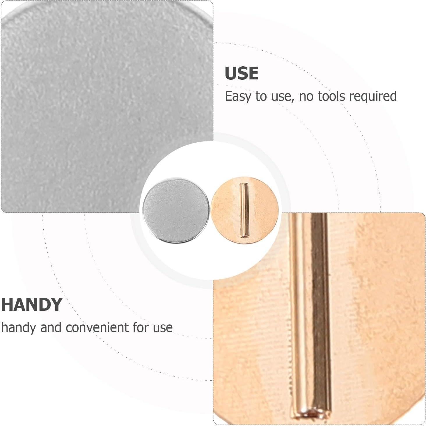 Hebillas Magnéticas EXCEART - 3 Pares de Broches Dorados