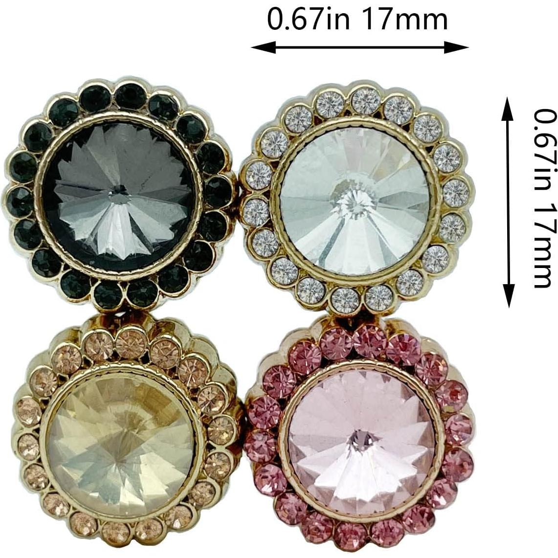 Imanes Magnéticos para Hijab con Strass - Seguridad y Estilo